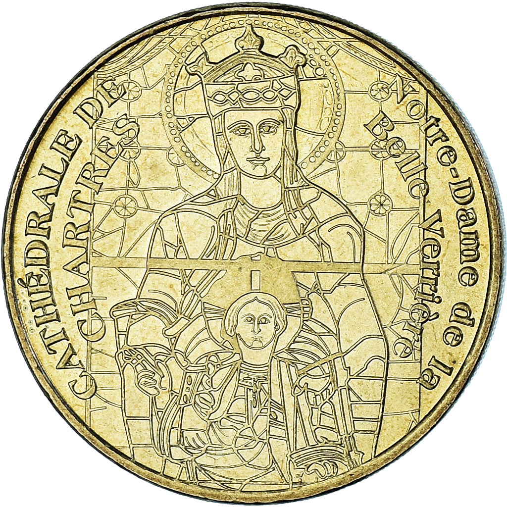 France, Token, Touristic token, Chartres - La Cathédrale n°5, 2007, MDP