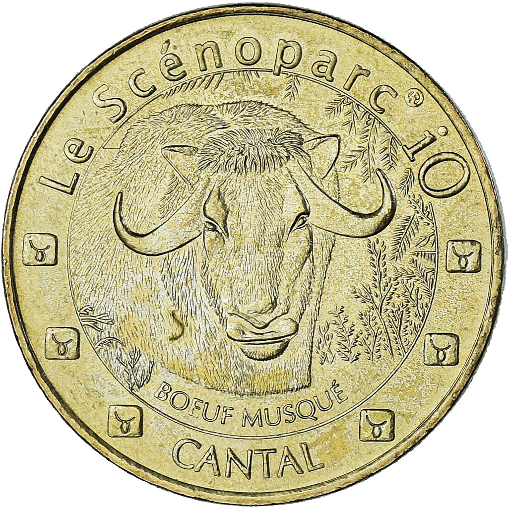 France, Token, Touristic token, Valette - le Scénoparc - Boeuf musqué, 2007