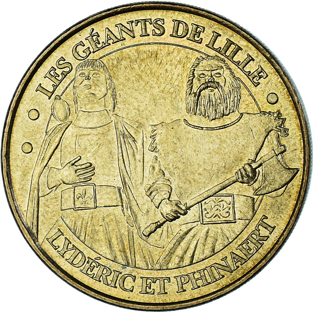 Francia, ficha, Touristic token, Lille - LesGéants, 2007, Monnaie de Paris