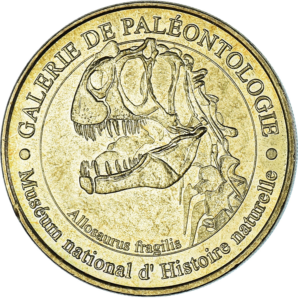 Francja, Token, Żeton turystyczny, Galerie de Paléontologie - Muséum national
