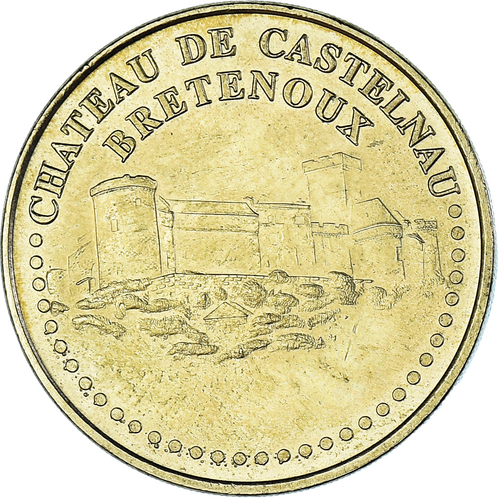 Francia, zeton, Tourist Token, 46/ Château de Castelnau-Bretenoux, 2007