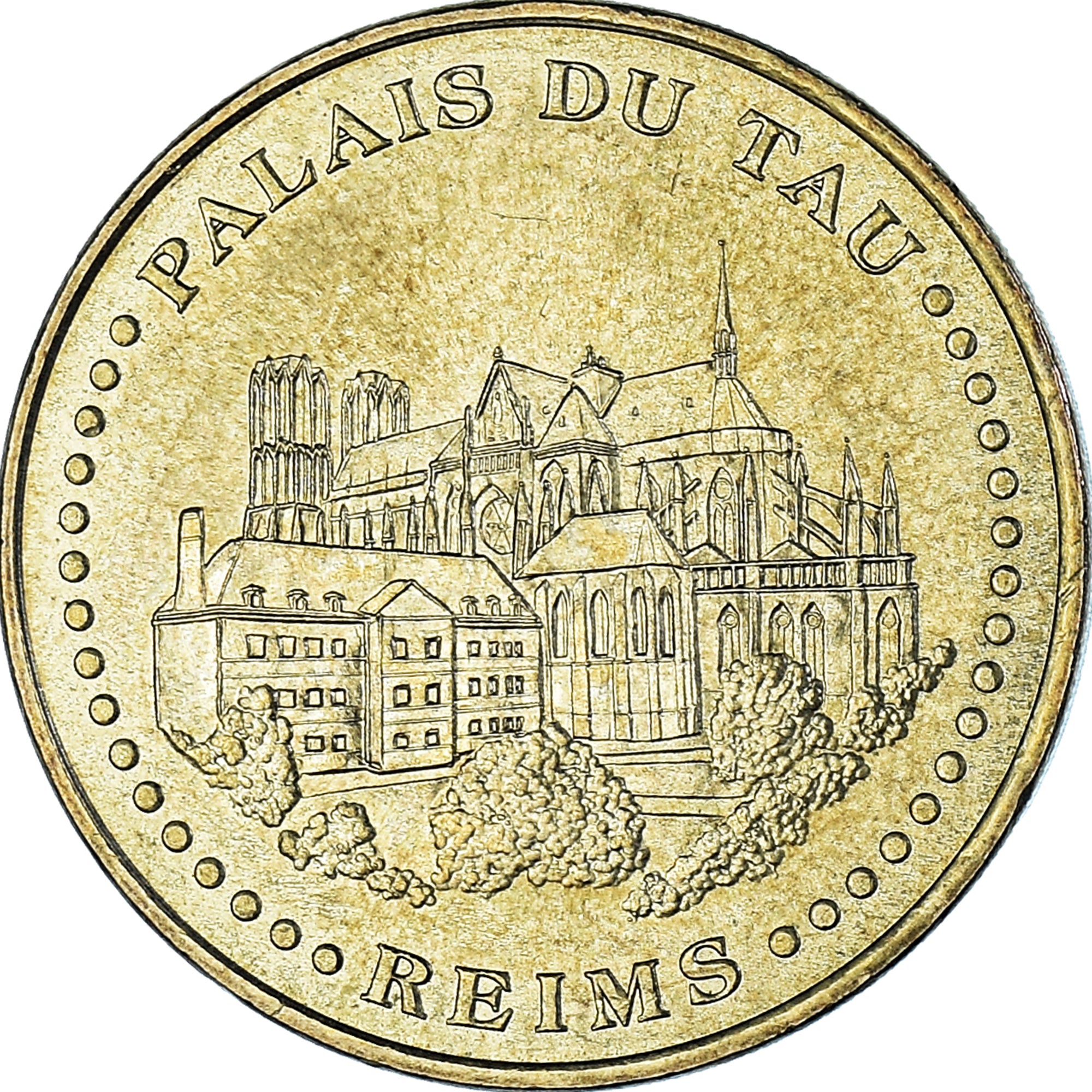 Francia, ficha, Touristic token, Reims - Palais du Tau n°2, 2007, MDP, SPL