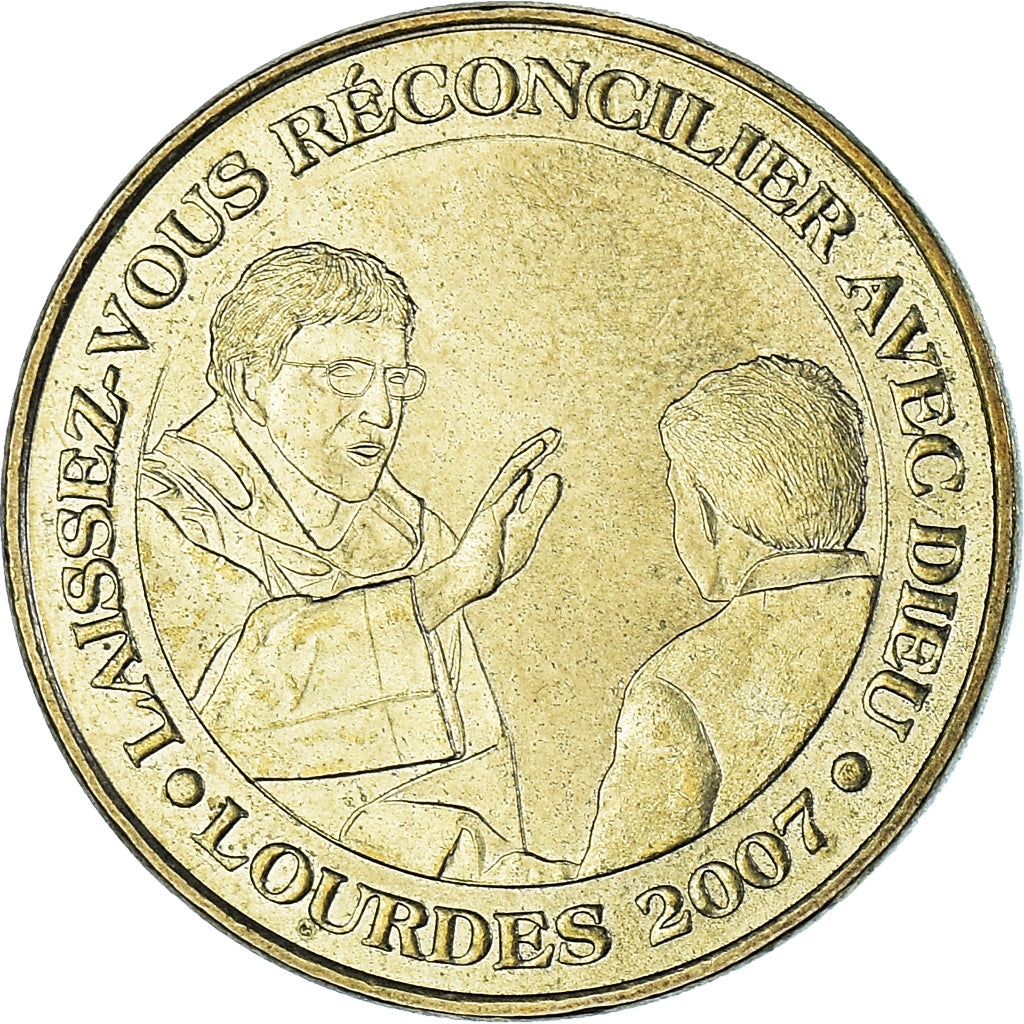 Francia, ficha, Touristic token, Lourdes - Laissez-vous réconcilier avec Dieu