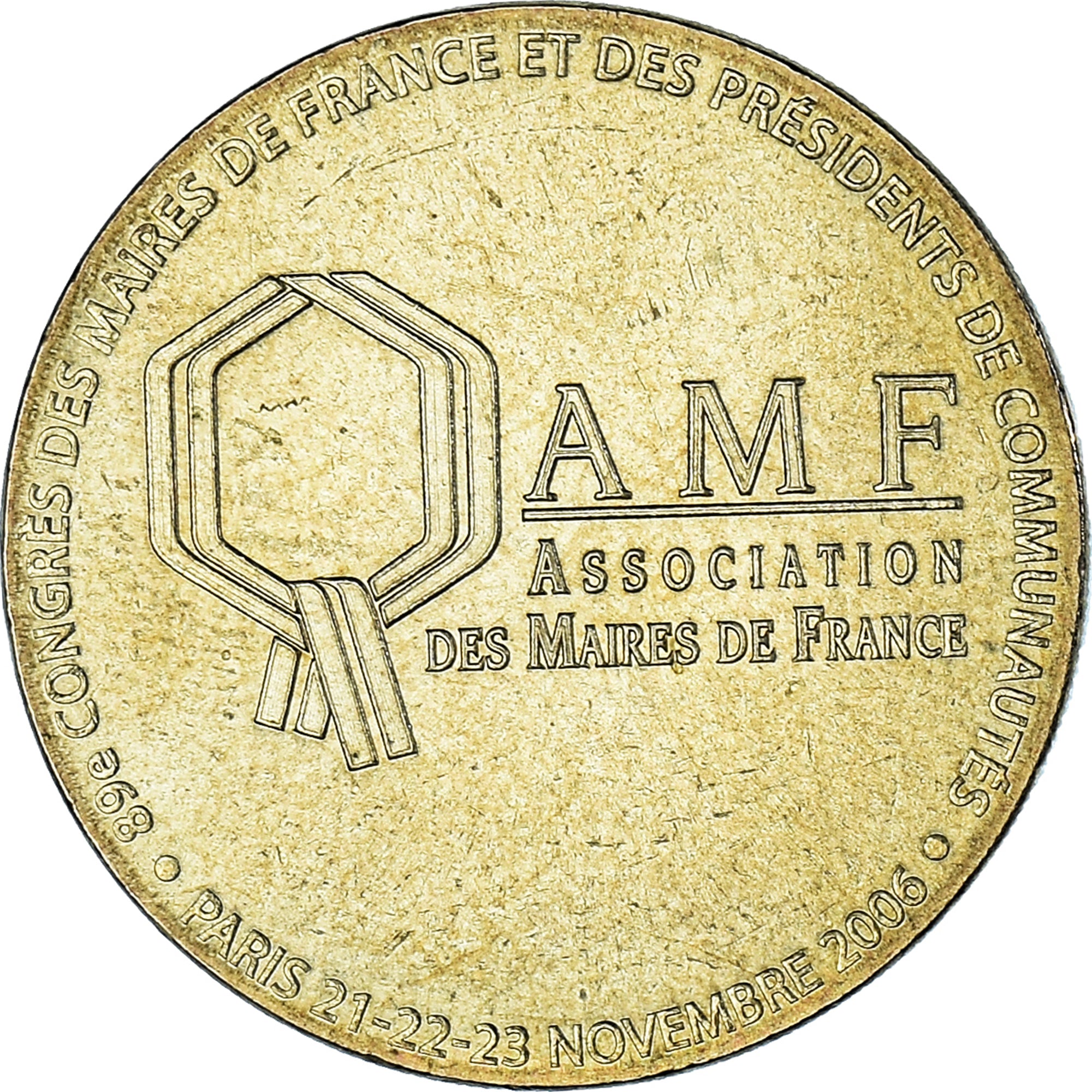 France, Token, Touristic token, 89e congrès des Maires de France - Novembre
