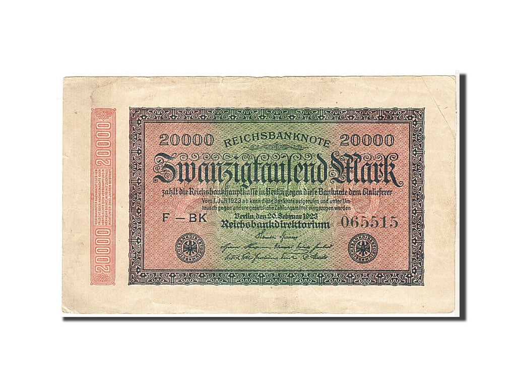 Banknote, Germany, 20,000 Mark, 1923, EF(40-45)