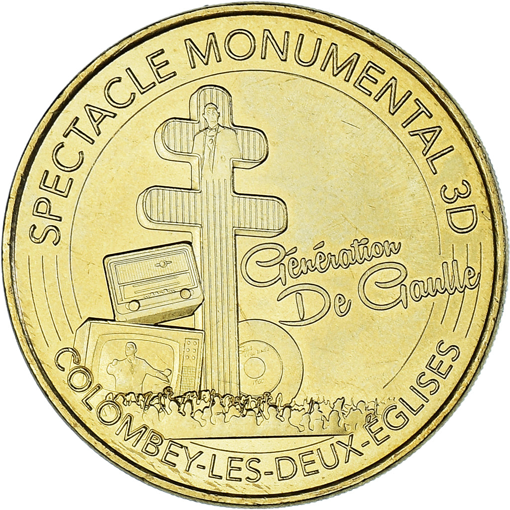 Francia, ficha, Touristic token, 52/ COLOMBEY-LES-DEUX-EGLISES Spectacle