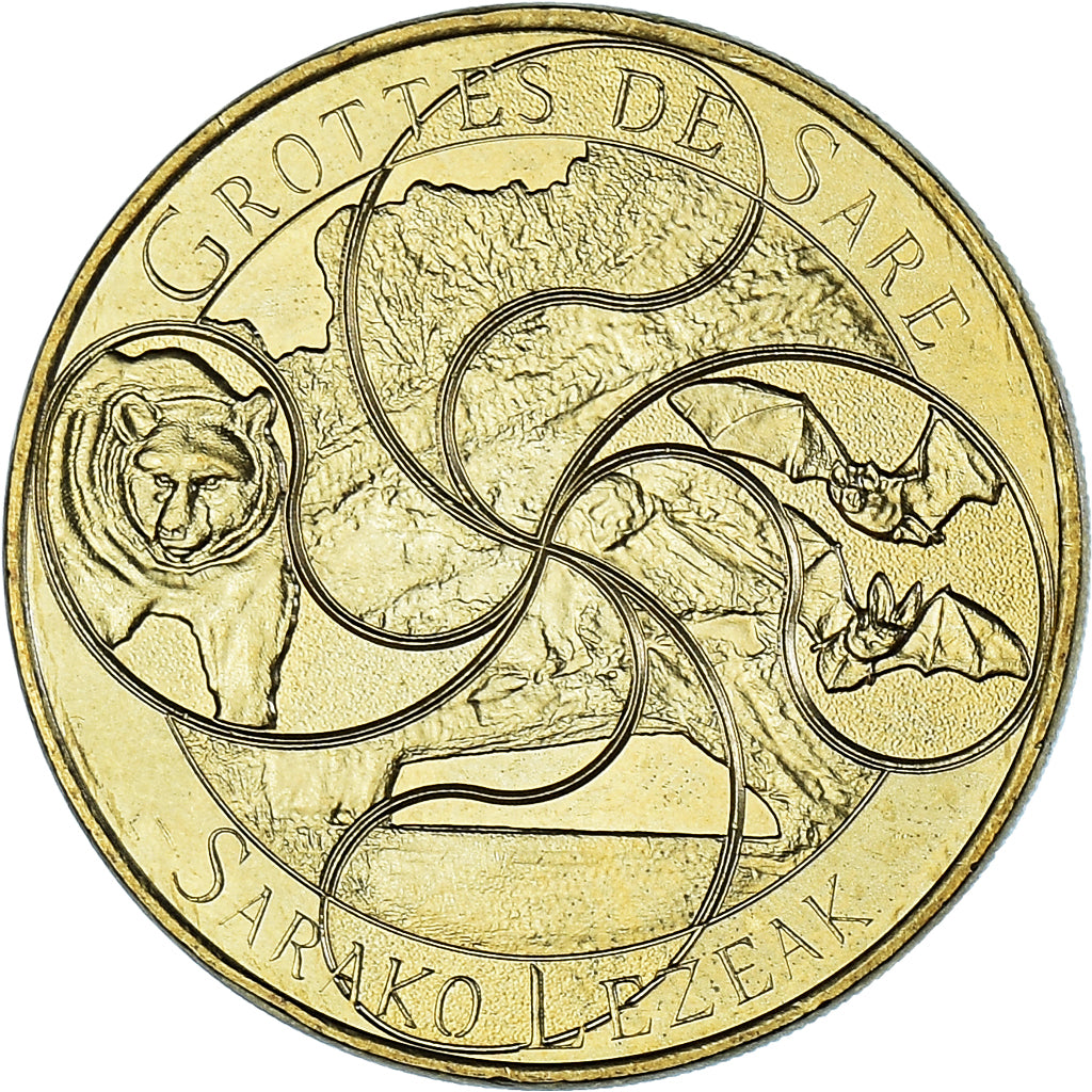 Francia, ficha, Touristic token, Sare - Grottes de Sare Sarako Lezeak, 2016
