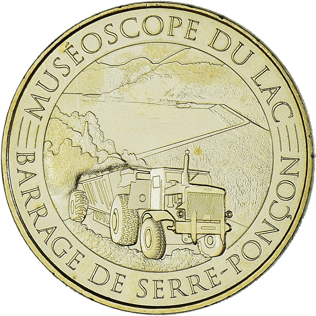 France, Token, Touristic token, Muséoscope du lac - Barrage de Serre-Ponçon -