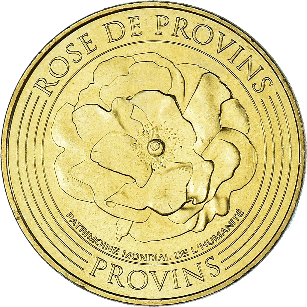 France, Token, Touristic token, Rose de Provins - Provins, Arts & Culture, 2016