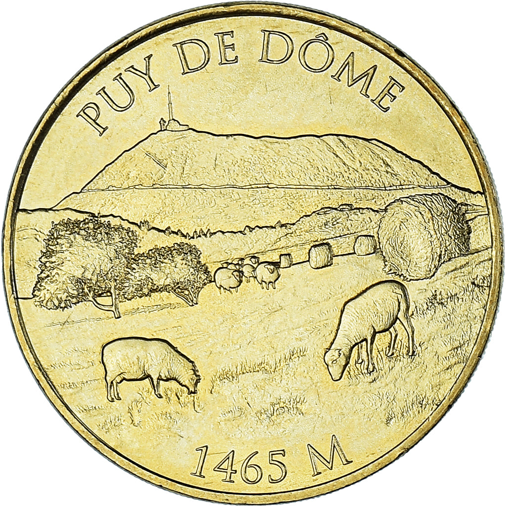 France, Token, Touristic token, Puy de Dôme - 1465 M, Arts & Culture, 2016