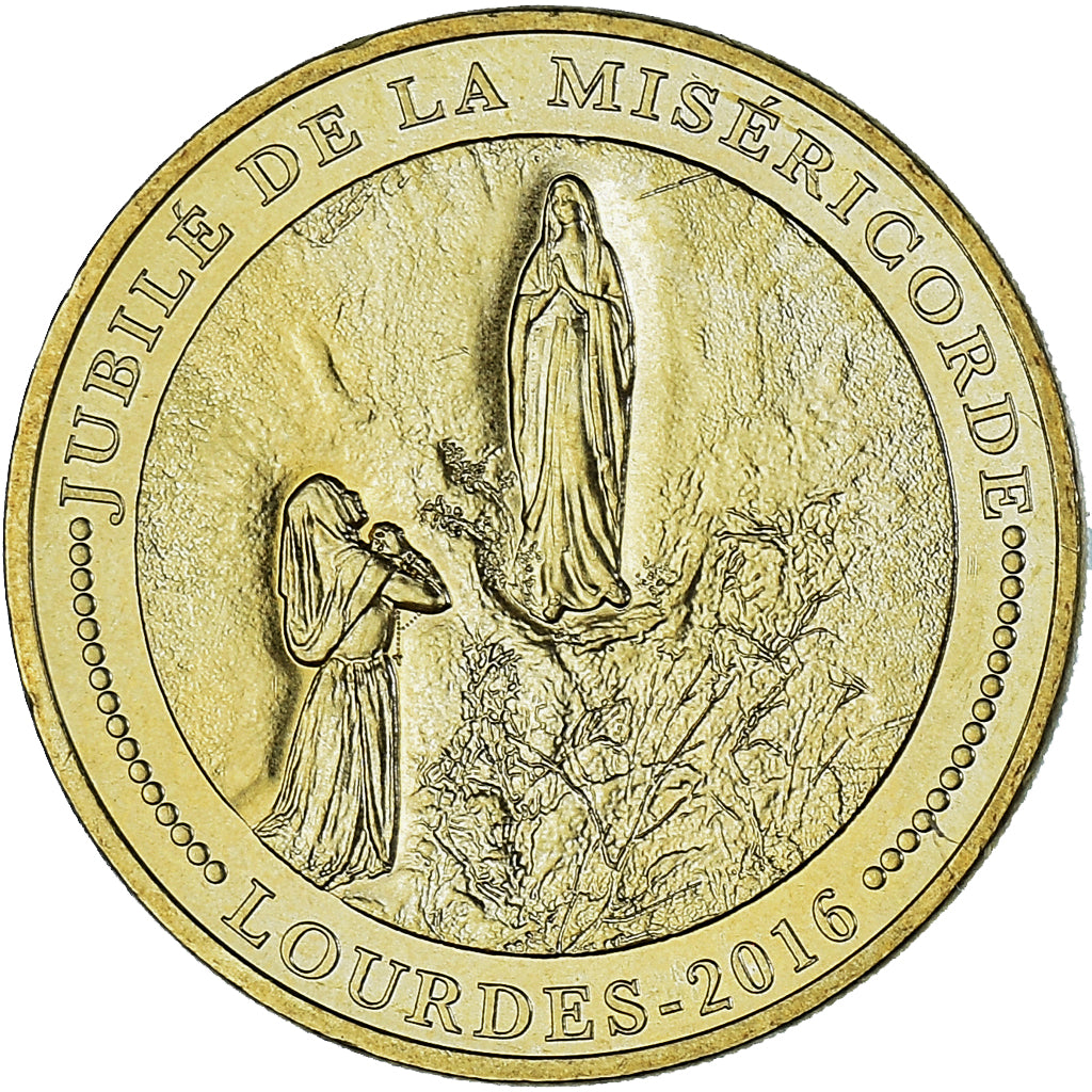 France, Token, Lourdes - Jubilé de la Miséricorde, 2016, MDP, MS(63)