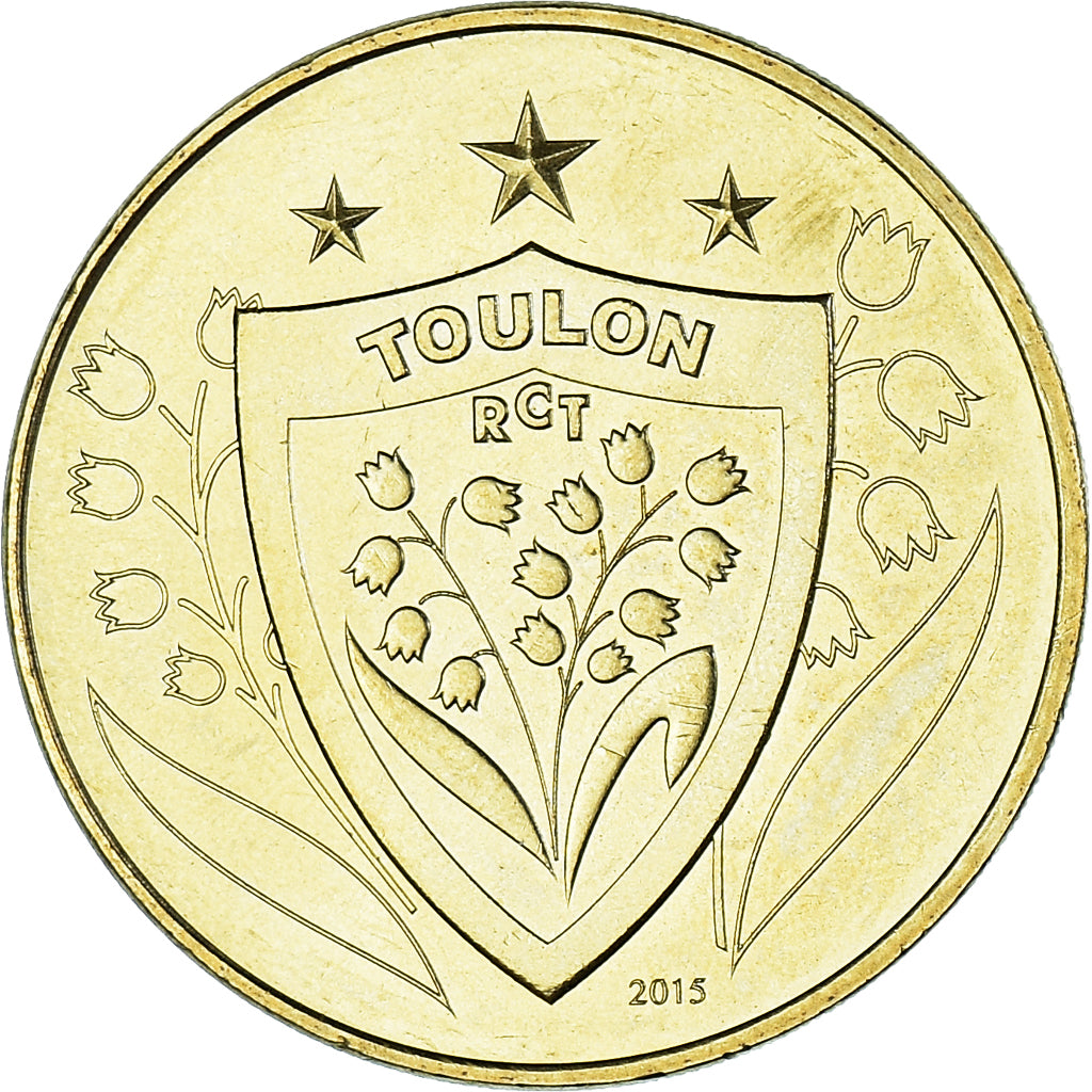France, Jeton, Jeton Touristique, Toulon RCT Triple champion d'Europe 2015, Arts