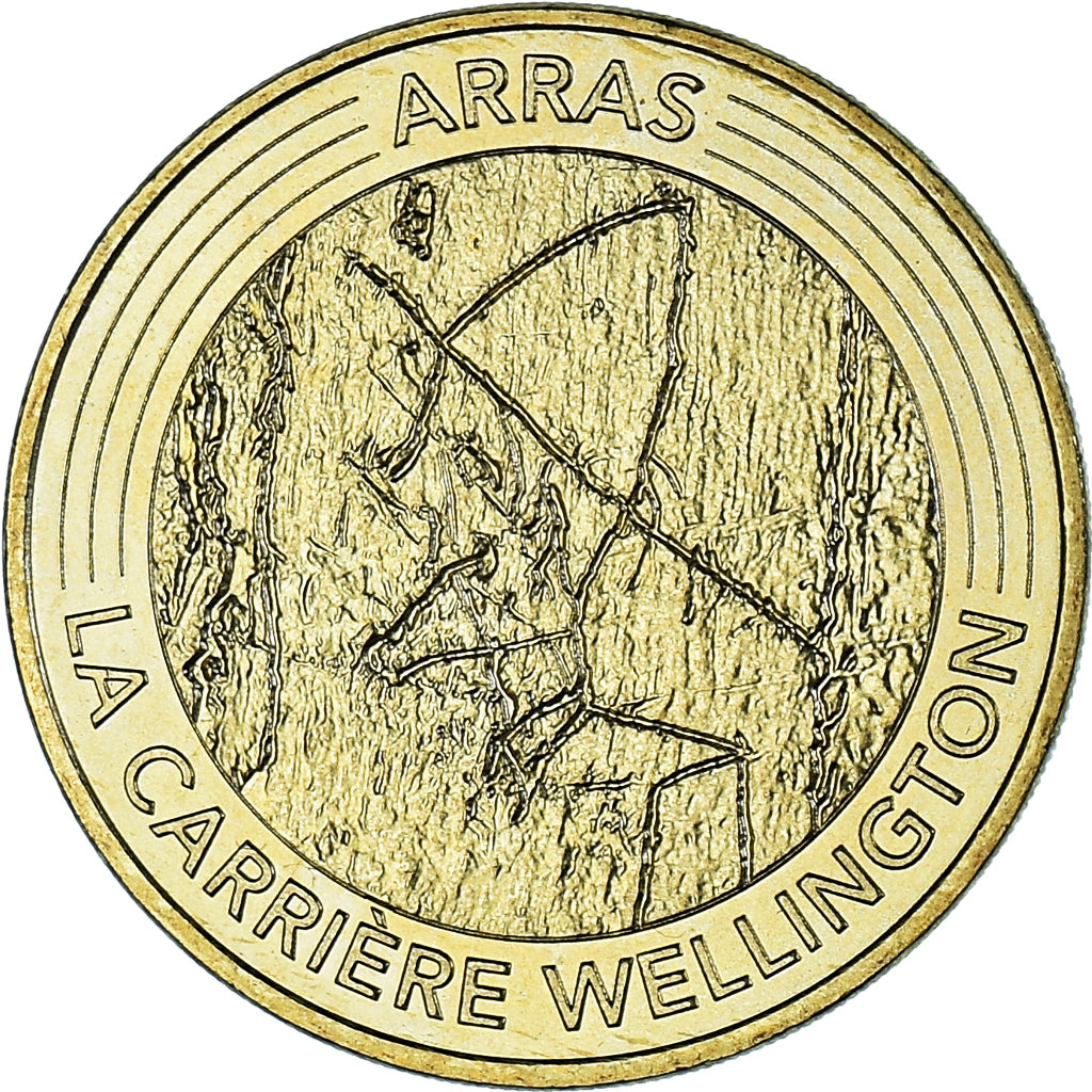 Francia, ficha, Touristic token, Arras -La carrière Wellington, 2016, MDP