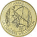 Francia, ficha, Touristic token, Arras -La carrière Wellington, 2016, MDP