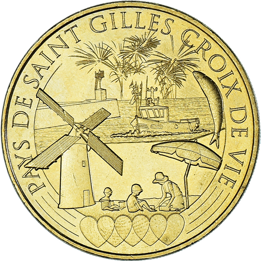 Francia, zeton, Tourist Token, 85/ Pays de Saint-Gilles-Croix-de-Vie N°3, 2016