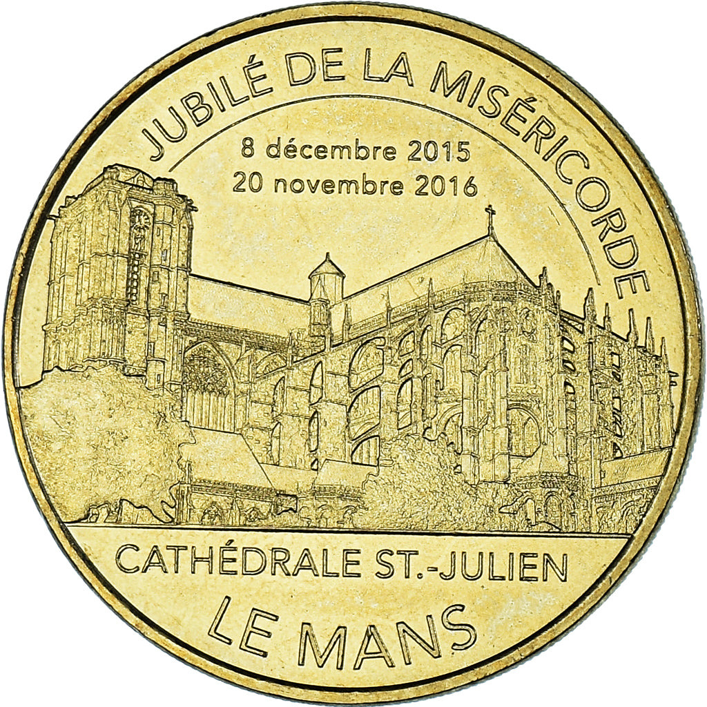 France, Token, Touristic token, Le Mans - Cathédrale Saint-Julien - Jubilé de