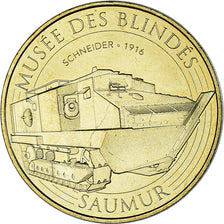 France, Token, Touristic token, 49 SAUMUR Musée des blindés, Char Schneider -