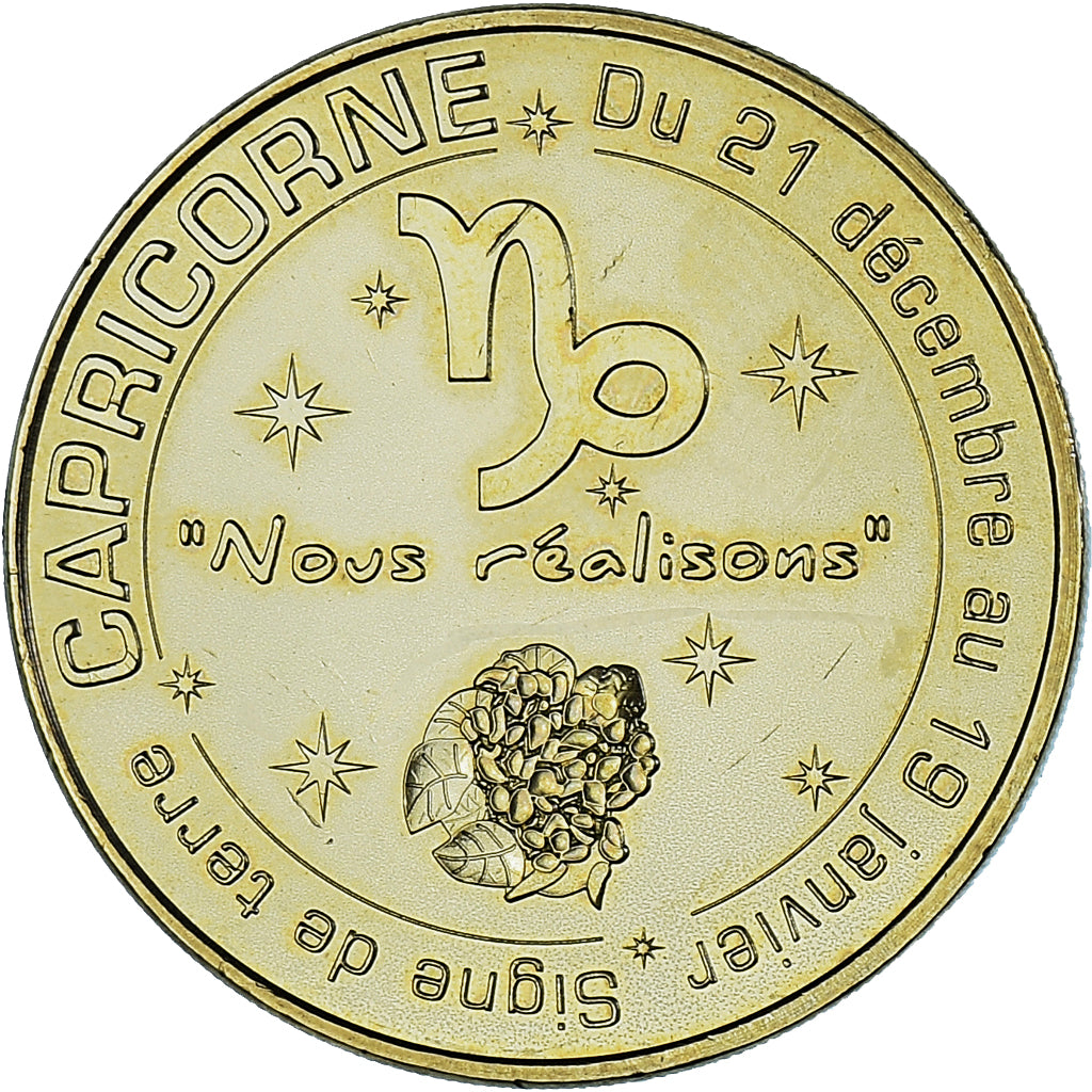 France, Jeton, Jeton Touristique, 13 AUBAGNE Les signes du zodiaque, CAPRICORNE