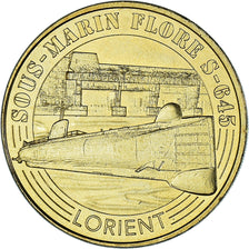France, Token, Lorient - Sous-marin Flore n°2, 2016, MDP, MS(63), Copper-nickel