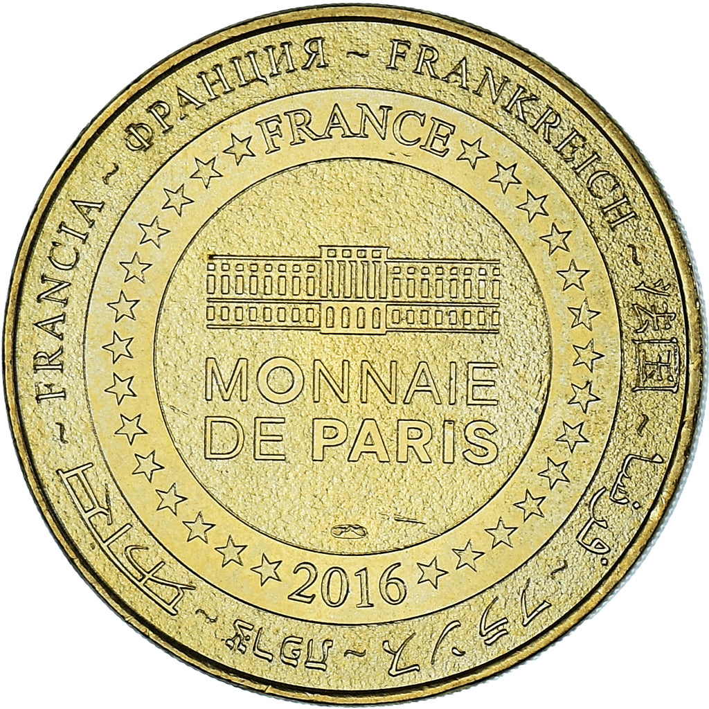 Francia, zeton, Jetón turístico, Collegiale saint-vulfran d'abbeville, Arts &