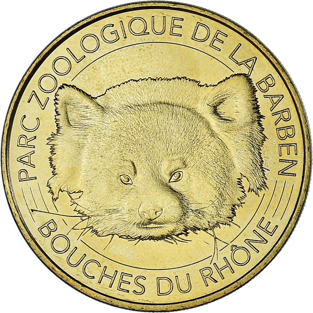 France, Token, Touristic token, 13 LA BARBEN Parc zoologique, Panda roux n°4