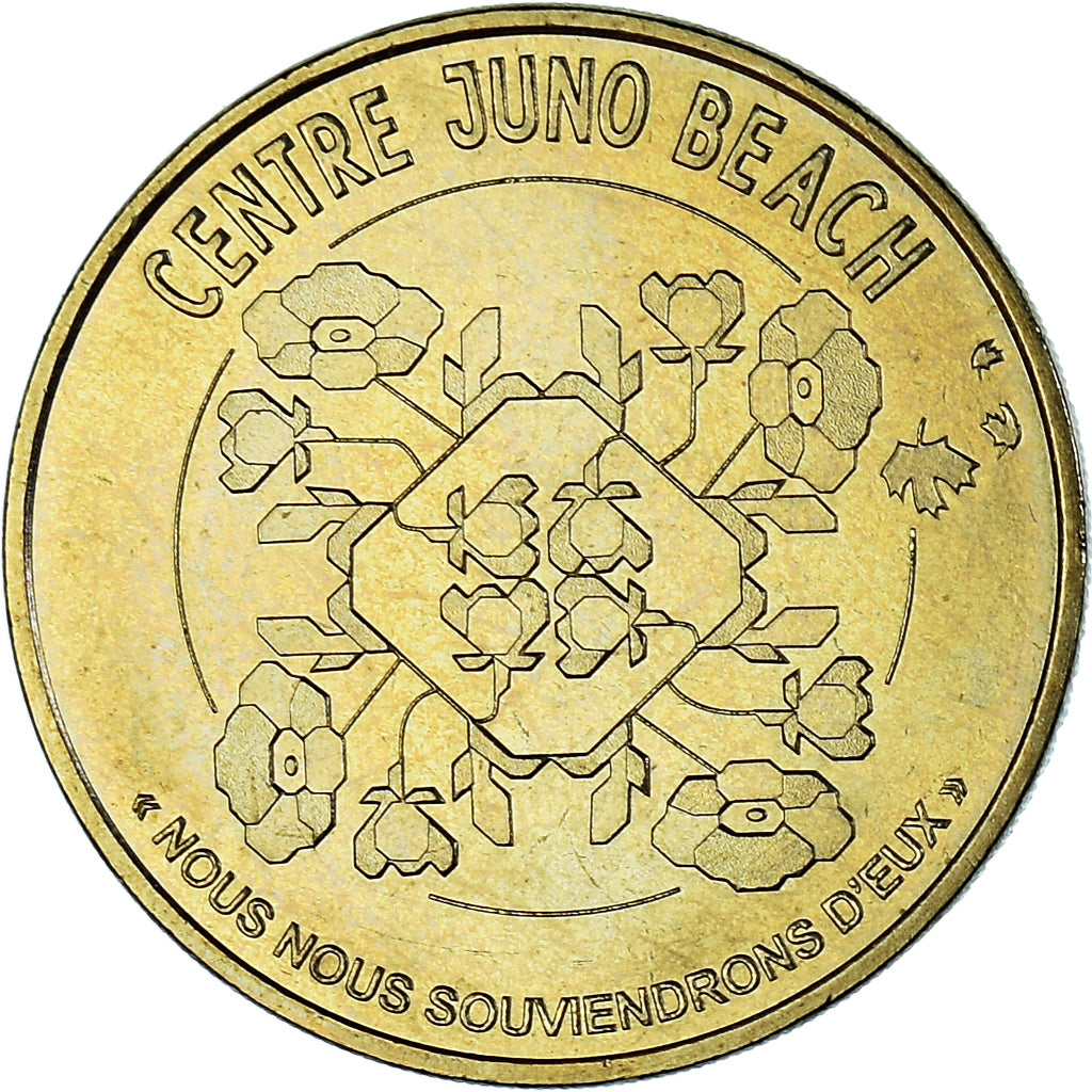 Francia, ficha, Tourist Token, 14/ Centre Juno Beach, 2015, Monnaie de Paris