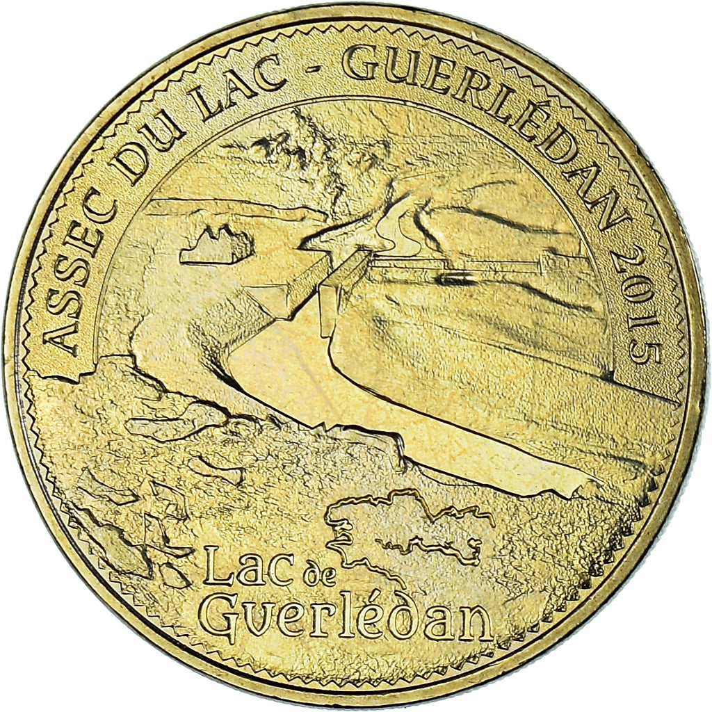 Francja, Token, Żeton turystyczny, 22/ Assec du Lac - Guerlédan, 2015, Monnaie