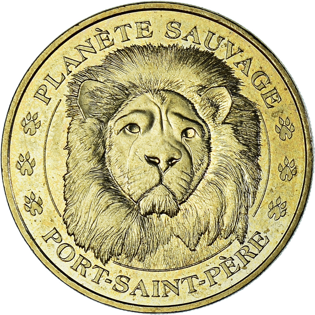 Francia, Token, Tourist Token, 44/ Planète Sauvage - Lion, 2015, Monnaie de