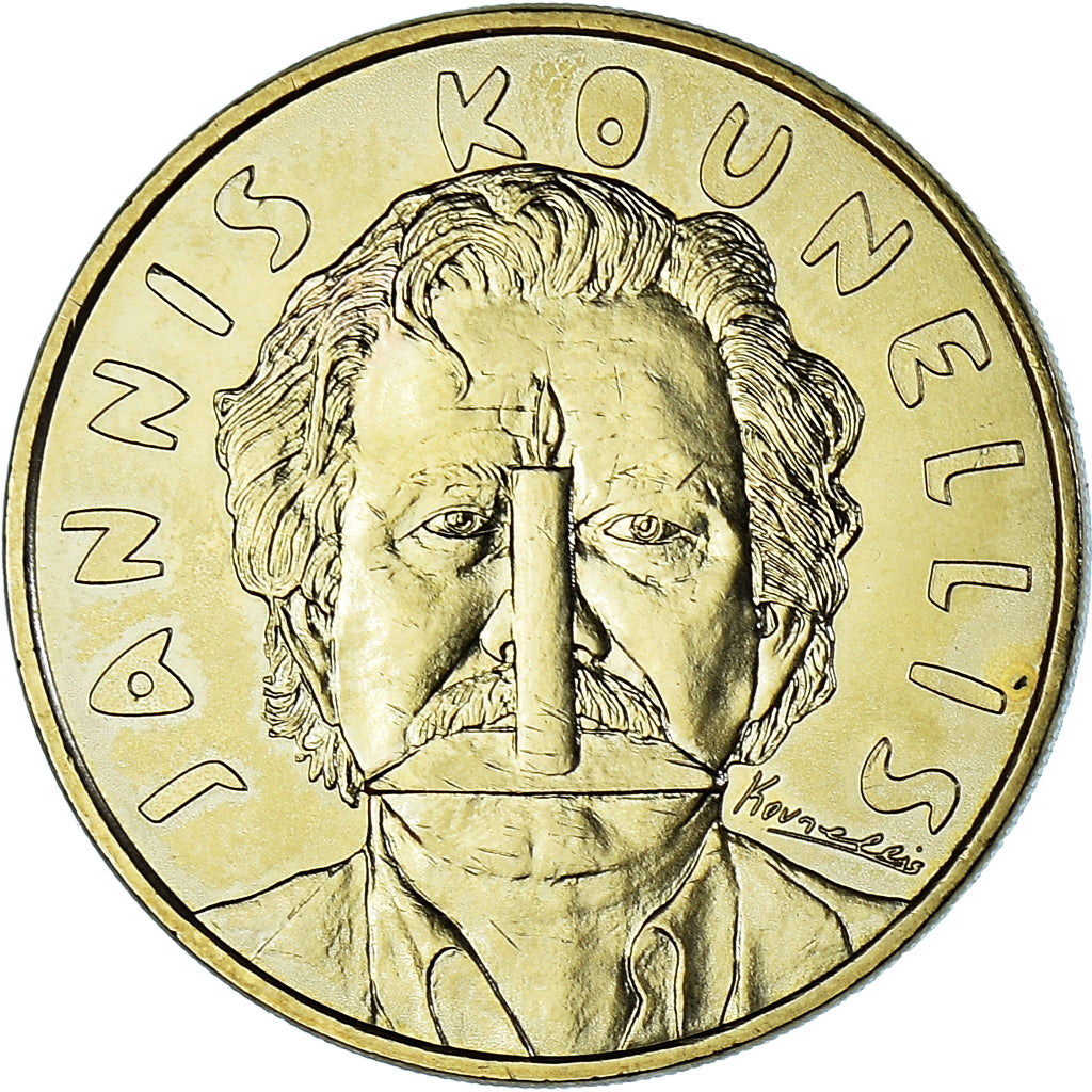 Francia, ficha, Touristic token, Portrait à la bougie, par Jannis Kounellis