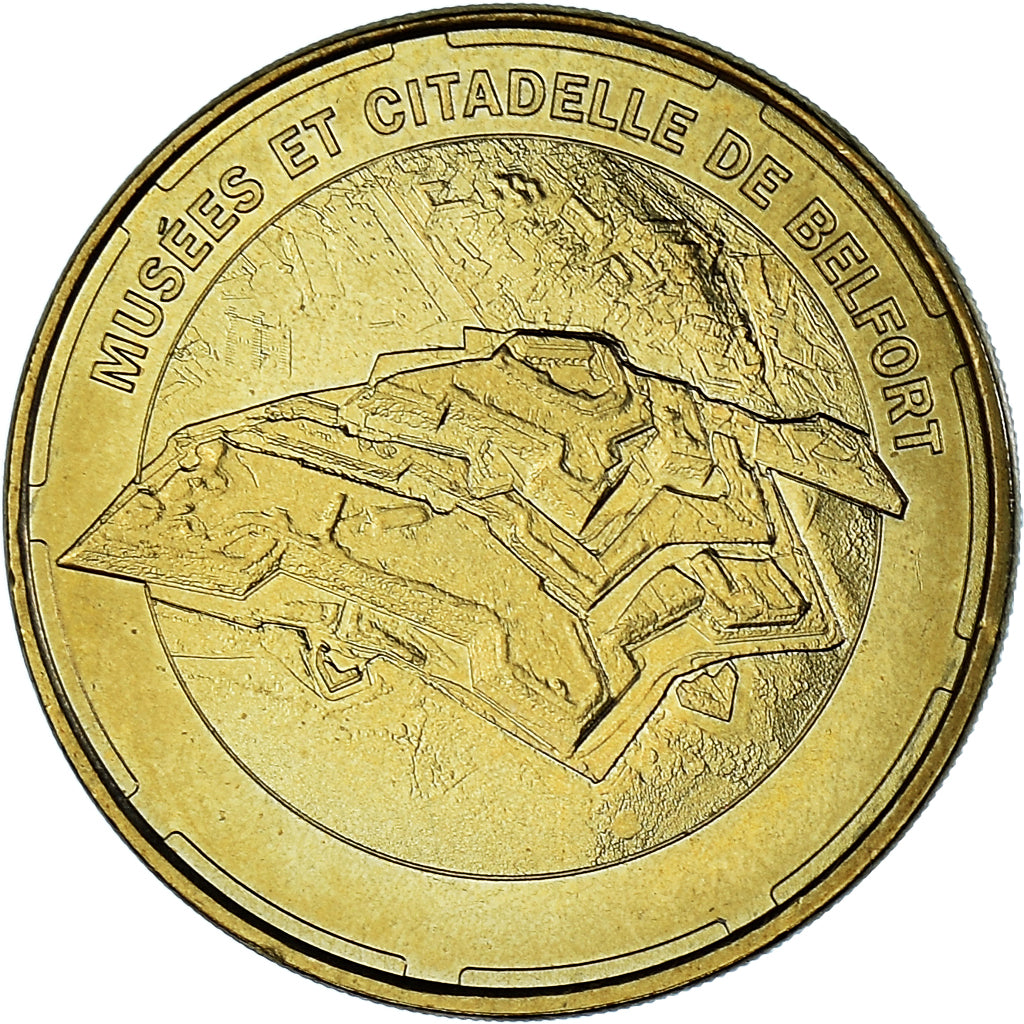 Francia, zeton, Belfort - Musées et citadelle, 2014, MDP, SC, Aluminio y