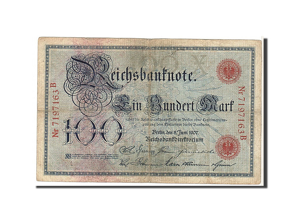 Banknote, Germany, 100 Mark, 1907, KM:30, VF(20-25)