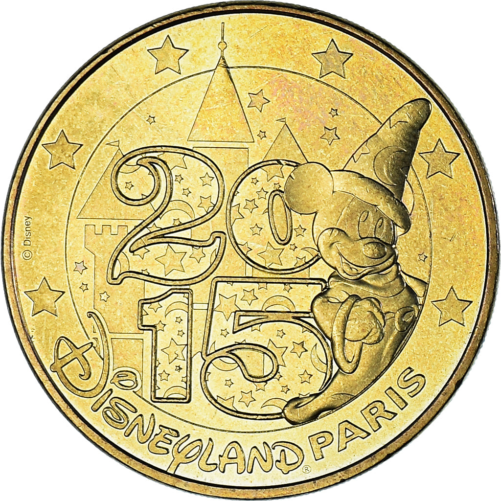 France, Token, Touristic token, Disneyland n°36 - Mickey 2015, 2015, MDP