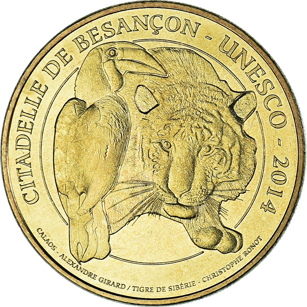 France, Token, Tourist Token, 25 - BESANCON - CITADELLE - Unesco 2014 - Calaos