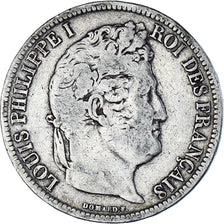 Moneta, Francia, Louis-Philippe, 5 Francs, 1831, Rouen, MB, Argento, KM:735.2