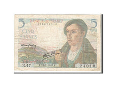 Banknot, Francja, 5 Francs, Berger, 1943, EF(40-45), KM:98a