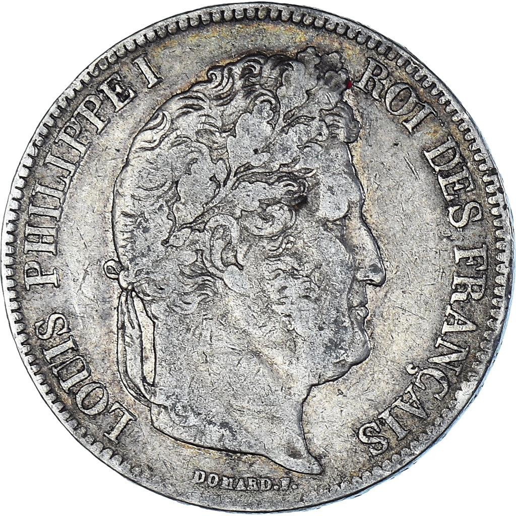 Coin, France, Louis-Philippe, 5 Francs, 1832, Strasbourg, VF(30-35), Silver
