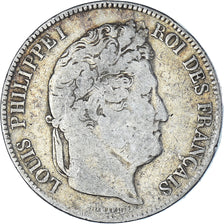 Coin, France, Louis-Philippe, 5 Francs, 1832, Lille, VF(20-25), Silver