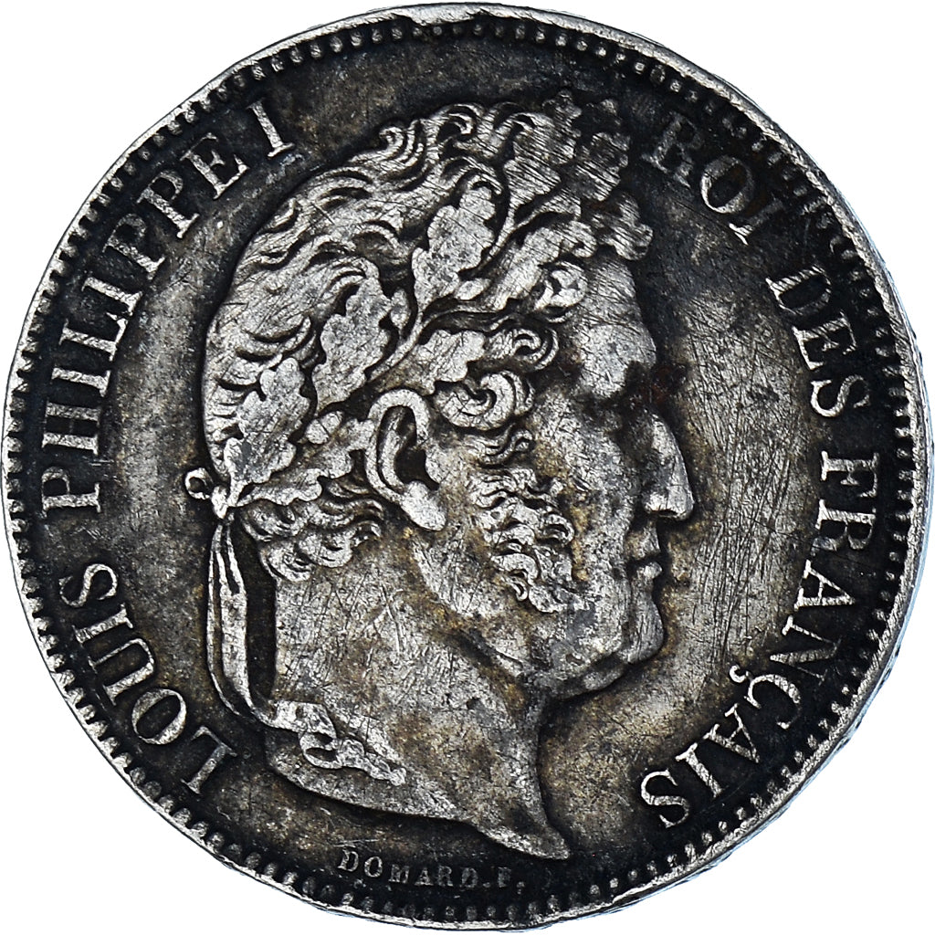 Moneta, Francia, Louis-Philippe, 5 Francs, 1833, Paris, BB, Argento, KM:749.1