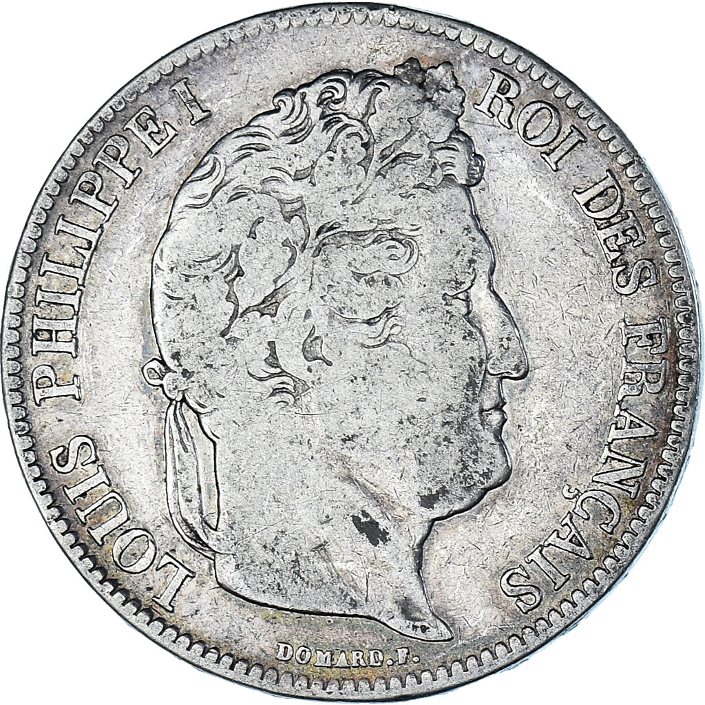 Moneta, Francia, Louis-Philippe, 5 Francs, 1833, Lille, MB, Argento, KM:749.13