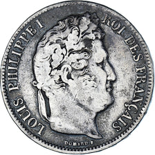Coin, France, Louis-Philippe, 5 Francs, 1835, Marseille, VF(20-25), Silver