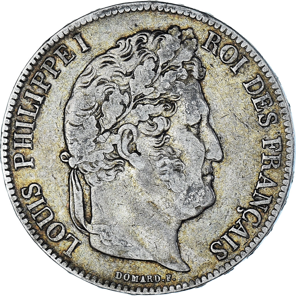 Münze, Frankreich, Louis-Philippe, 5 Francs, 1837, Lille, S+, Silber