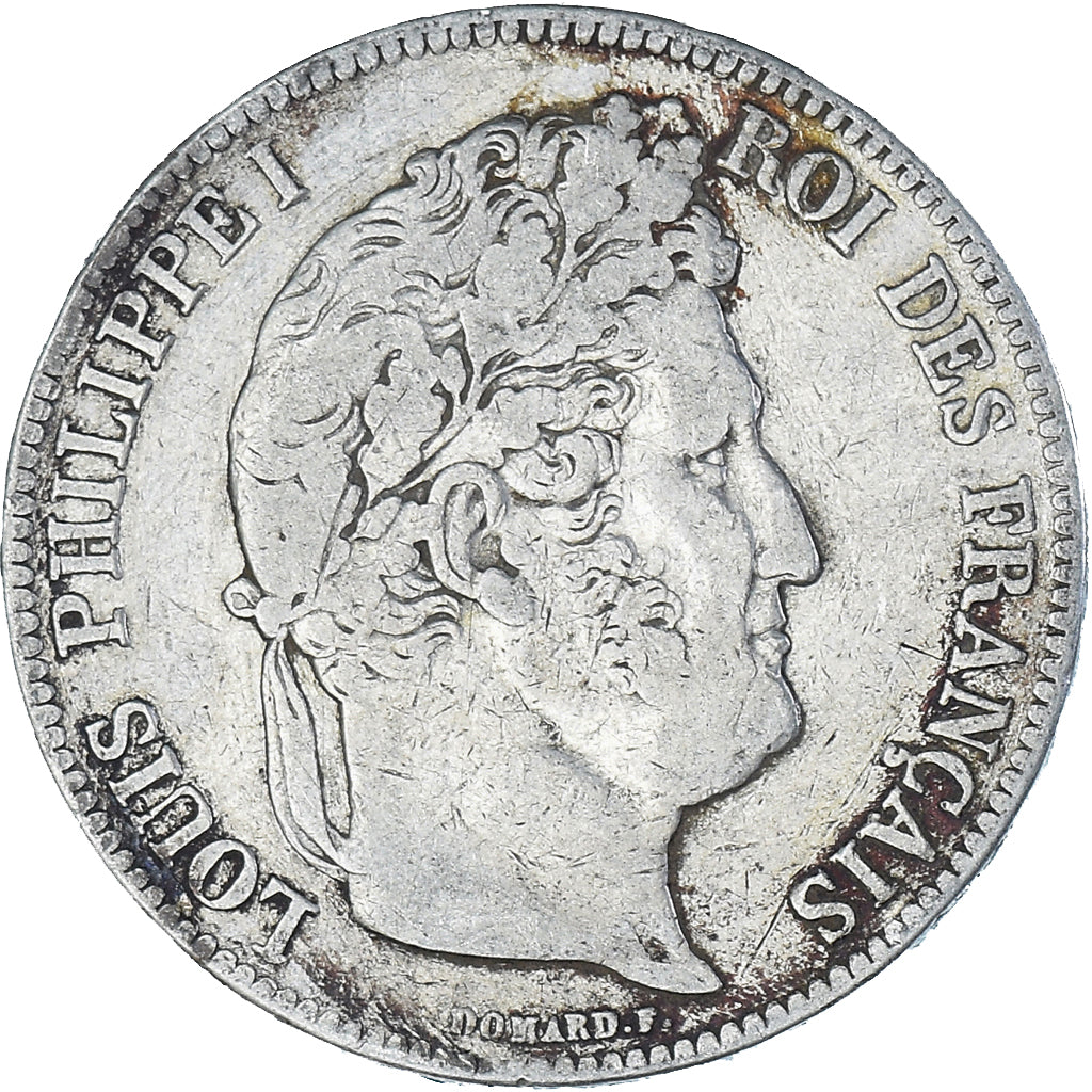 Coin, France, Louis-Philippe, 5 Francs, 1839, Paris, VF(20-25), Silver