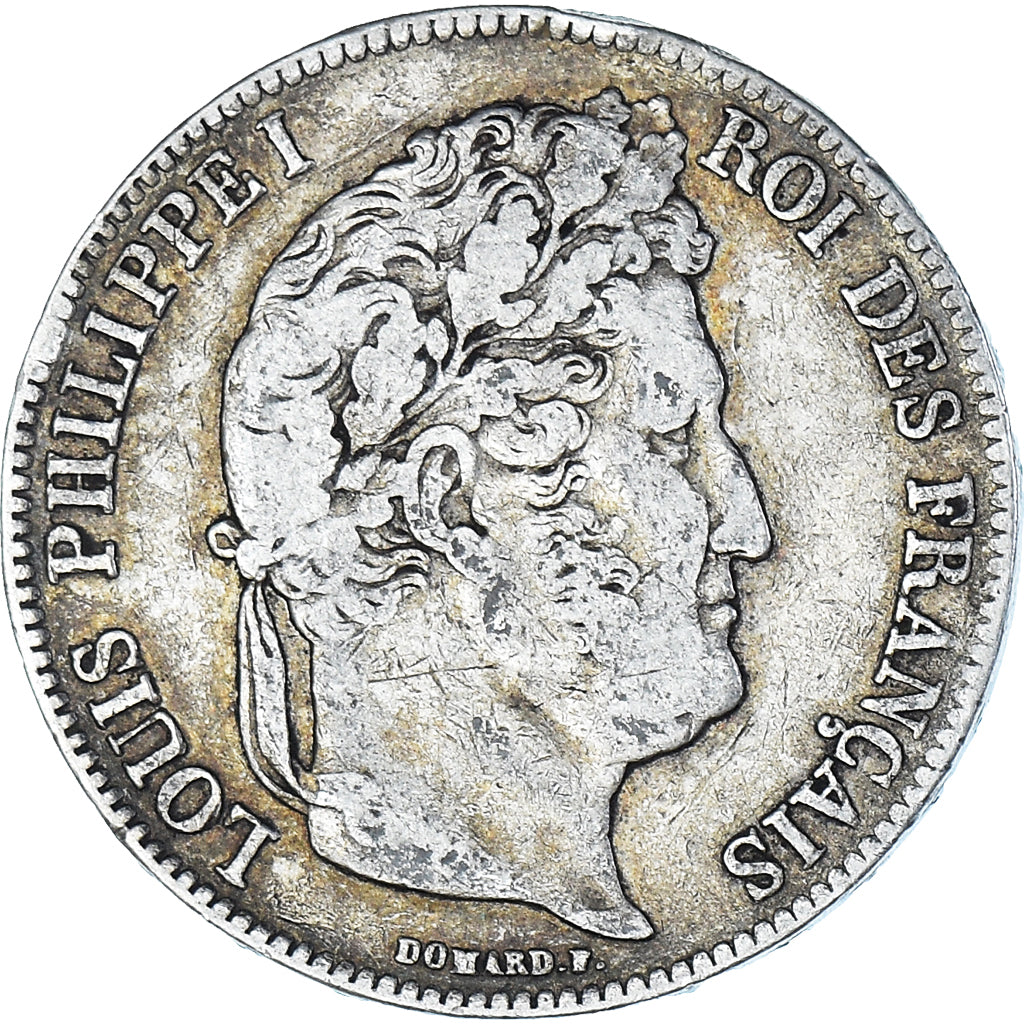 Münze, Frankreich, Louis-Philippe, 5 Francs, 1839, Rouen, S, Silber, KM:749.2