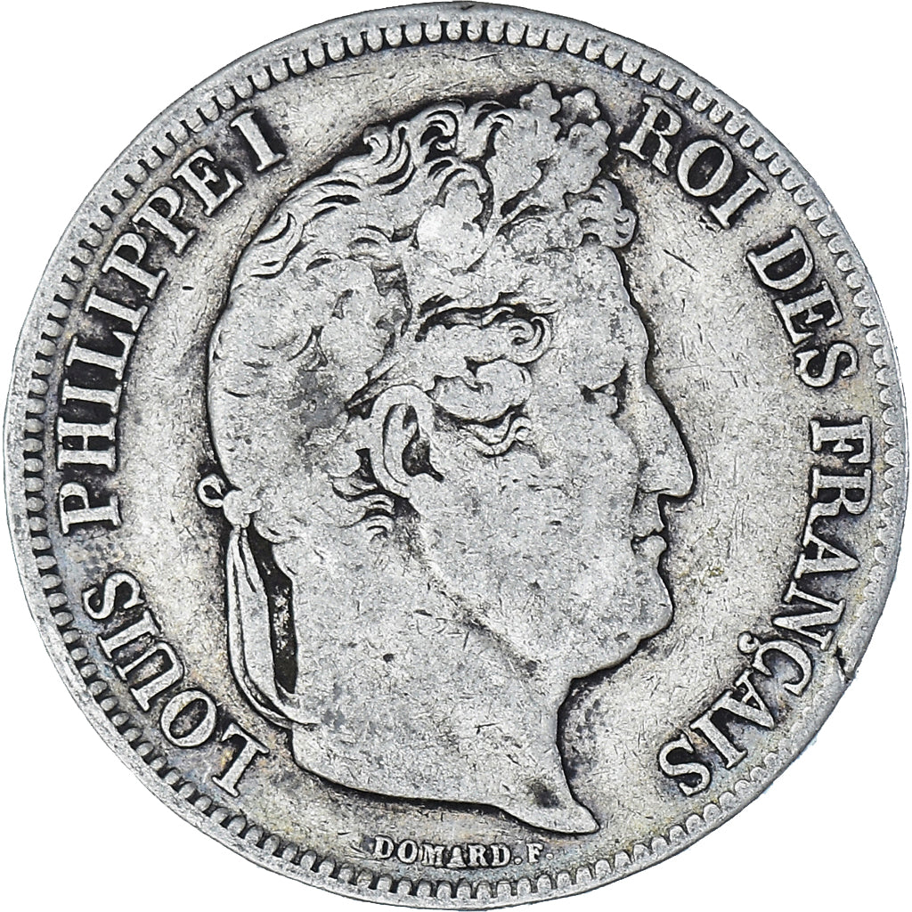 Moneta, Francia, Louis-Philippe, 5 Francs, 1841, Lille, MB, Argento, KM:749.13