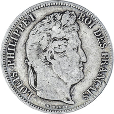 Moneta, Francia, Louis-Philippe, 5 Francs, 1841, Lille, MB, Argento, KM:749.13