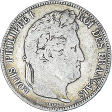 Moneta, Francia, Louis-Philippe, 5 Francs, 1843, Lille, MB, Argento, KM:749.13