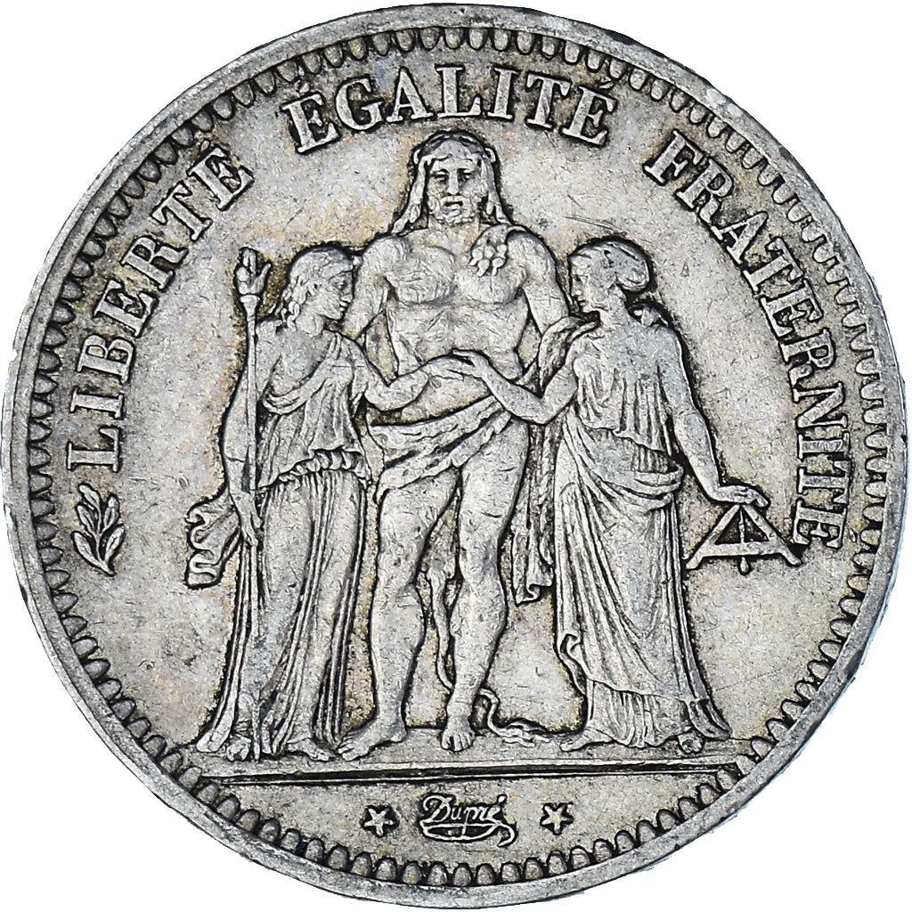 Coin, France, Hercule, 5 Francs, 1848, Paris, EF(40-45), Silver, KM:756.1