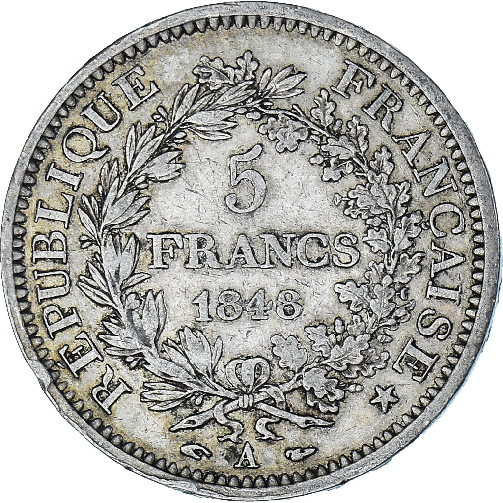 Coin, France, Hercule, 5 Francs, 1848, Paris, EF(40-45), Silver, KM:756.1