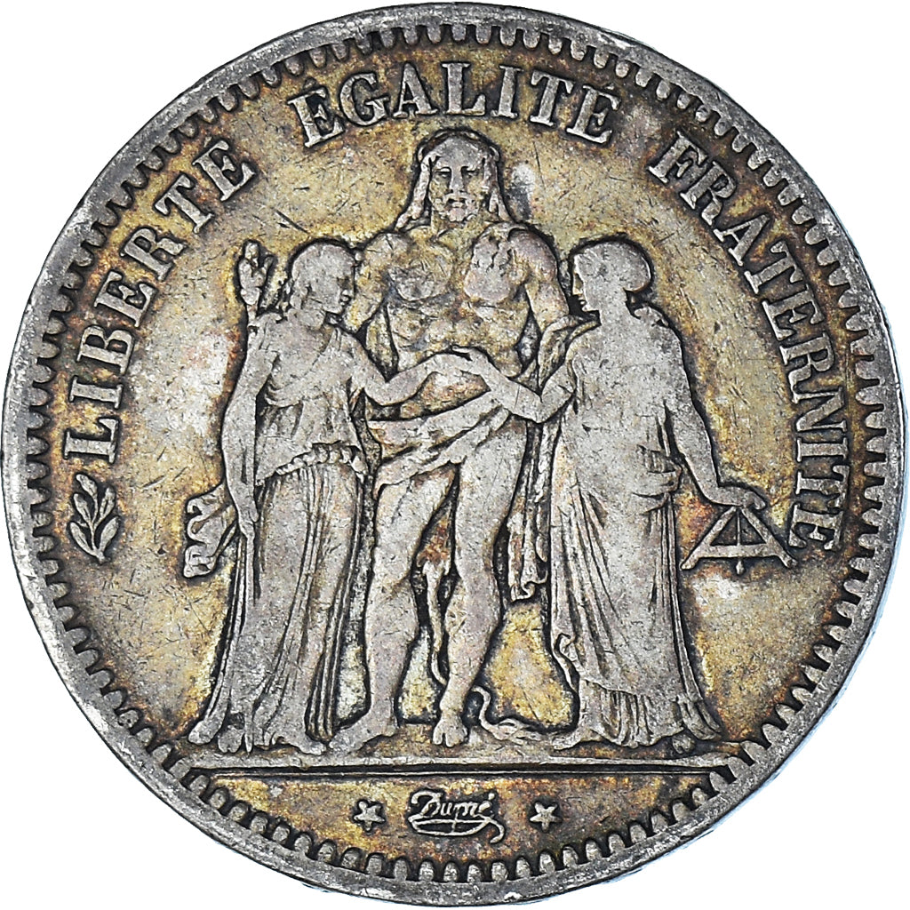 Münze, Frankreich, Hercule, 5 Francs, 1849, Paris, S+, Silber, KM:756.1