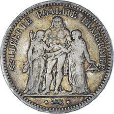 Münze, Frankreich, Hercule, 5 Francs, 1849, Paris, S+, Silber, KM:756.1